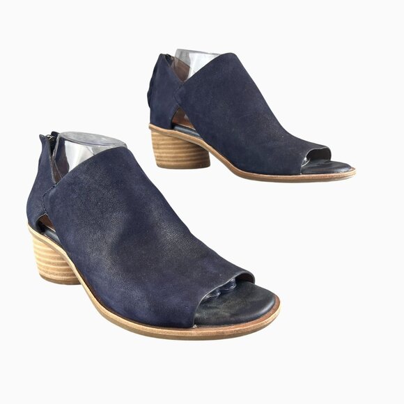 Sofft Women's Sky Navy Carleigh Bootie Size 10M Back Zippers 2"  Stacked Heel - Picture 12 of 16